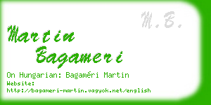 martin bagameri business card