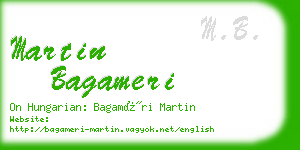 martin bagameri business card